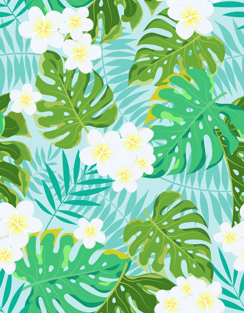 exotic vector jungle tropical pattern - Vector, Image