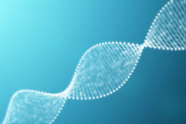 Partículas 3D renderizadas ADN
 - Foto, imagen