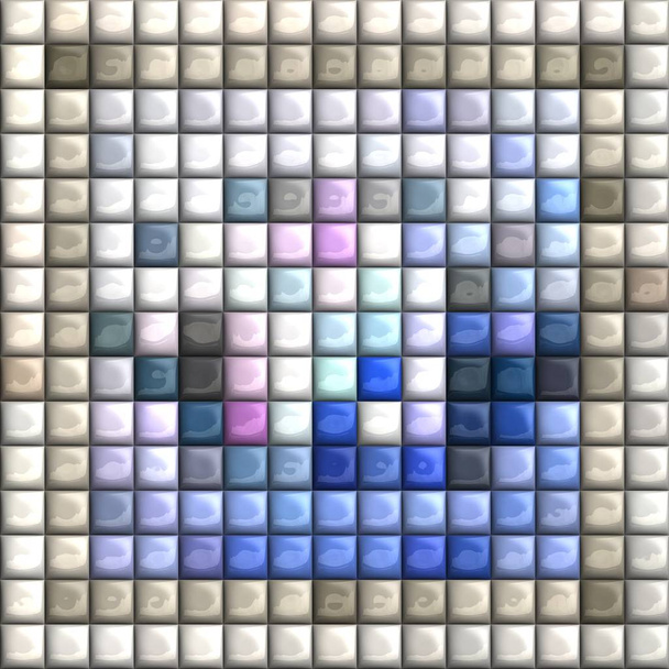 Puff pixels colorful background - Foto, afbeelding