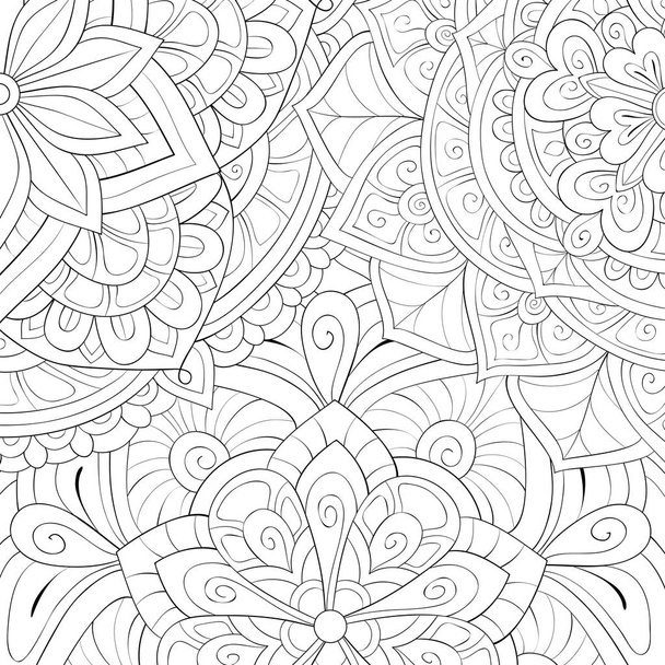 Adult coloring book,page an abstract background image for relaxi - Vektor, obrázek