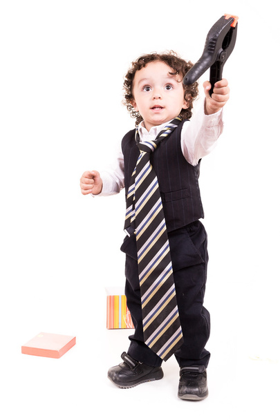 Little boy wearing a tie - Фото, зображення