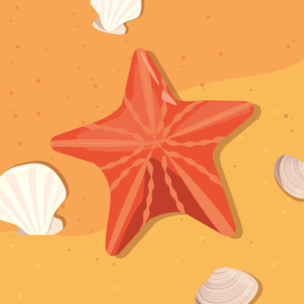 summer time holiday vector ilustration - Vector, Image