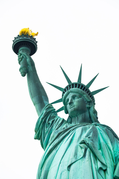 Εθνικό μνημείο του αγάλματος της ελευθερίας. Γλυπτική του Φρέντρικόκ. Μανχάταν. Στη Νέα Υόρκη. Ηπα. - Φωτογραφία, εικόνα