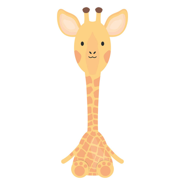 söpö kirahvi lapsellinen luonne
 - Vektori, kuva