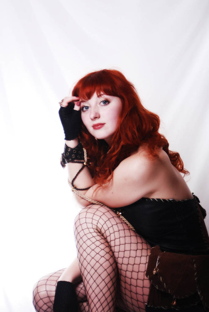 beautiful sexy redhead girl - Zdjęcie, obraz