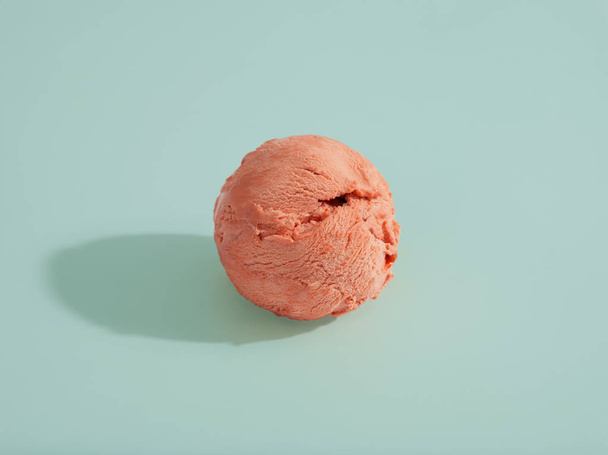 ice cream on pastel blue background - Foto, Bild