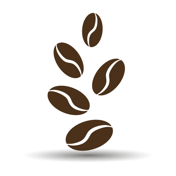 Coffee Bean pictogram. Plat pictogram, Business, marketing, internetconcept. Vector symbool voor website ontwerp of knop naar mobiele app. logo illustratie. - Vector, afbeelding