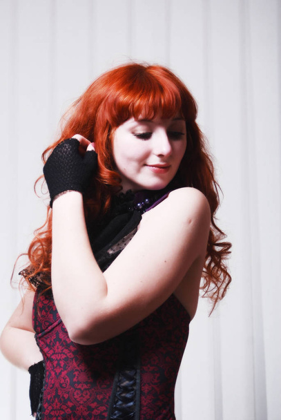güzel seksi redhead kız - Fotoğraf, Görsel