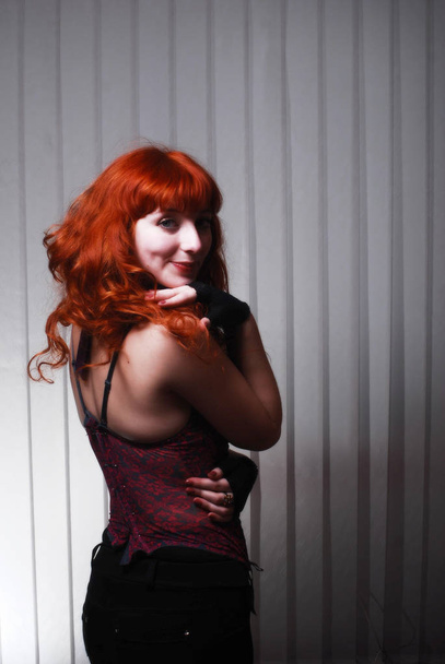 güzel seksi redhead kız - Fotoğraf, Görsel