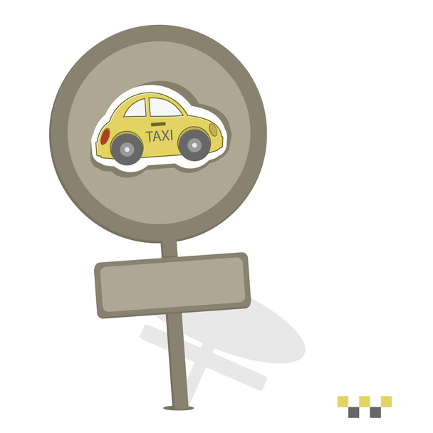 значок такси
 - Вектор,изображение