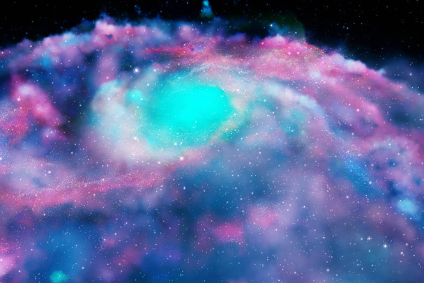 Барвиста галактика в космосі
 - Фото, зображення