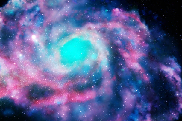 Bunte Galaxie im All - Foto, Bild