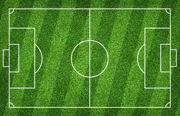 Soccer field or football field for background. With green court  - Photo, Image