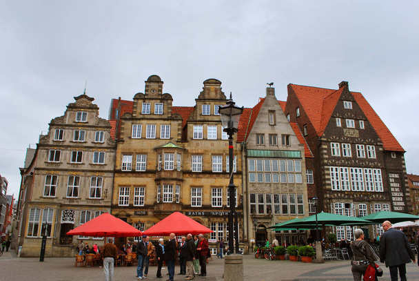 Bremen, Germany - May 09, 2013: The view of the historical cente - Foto, afbeelding