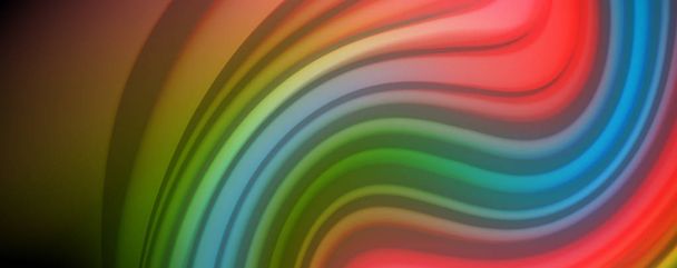 Colores líquidos que fluyen - cartel de flujo colorido moderno. Onda formas líquidas. Diseño de arte para su proyecto de diseño
 - Vector, Imagen