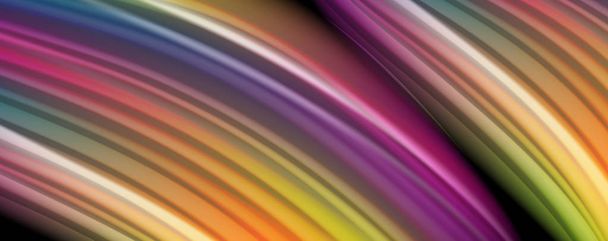 fließende flüssige Farben - moderne bunte Flow-Poster. wellenförmige flüssige Formen. Art Design für Ihr Designprojekt - Vektor, Bild