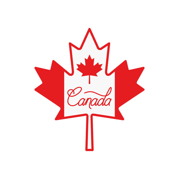 Symbole du Canada et dessin de la feuille d'érable
 - Vecteur, image