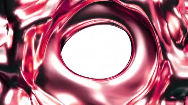 Abstraktní 3D tekutý počítač vykresluje červený materiál. 4k bezešvé smykové záběry.  - Záběry, video
