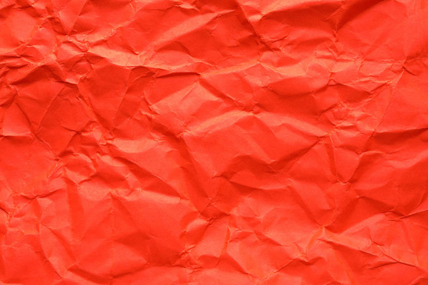 Sheet of color crumpled paper as background. Space for design - Фото, изображение