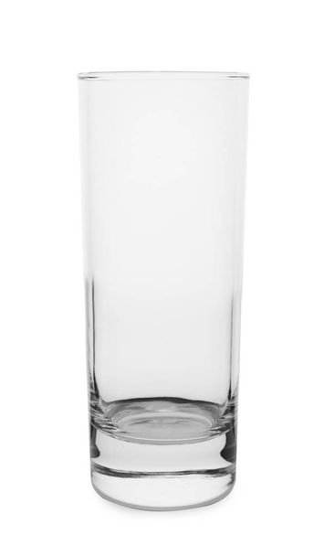 New empty clear glass on white background - Fotoğraf, Görsel