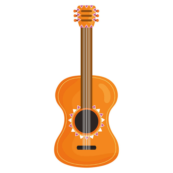 gitár hangszer zenei ikonja - Vektor, kép