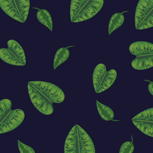 tropikal yaprakları bitkiler tasarım arka plan - Vektör, Görsel