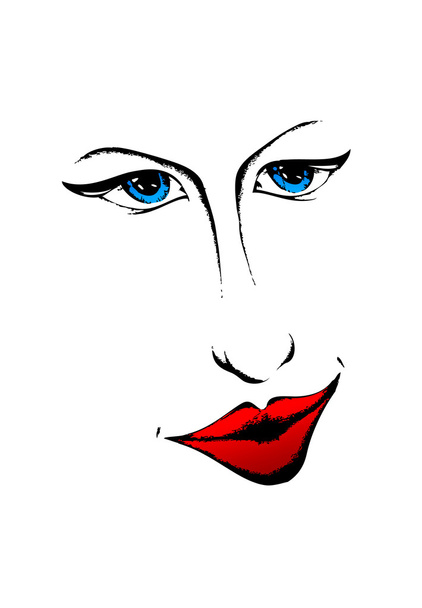Face mulher ilustração arte
 - Foto, Imagem