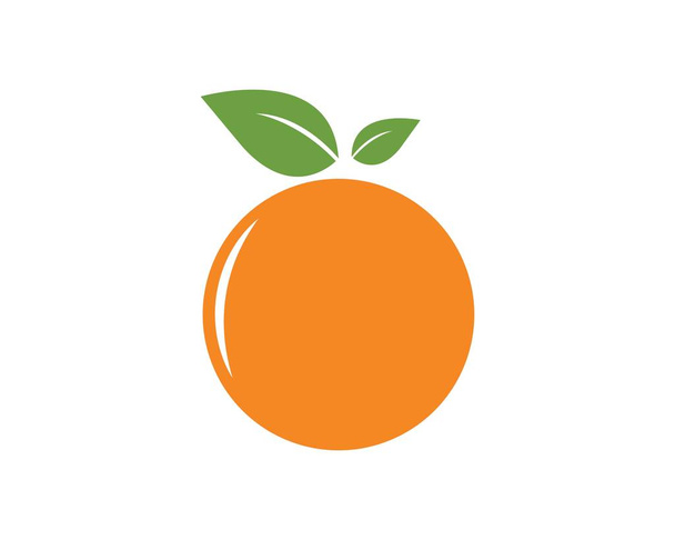 orange fruit icon vector logo illustration  - Vector, Image