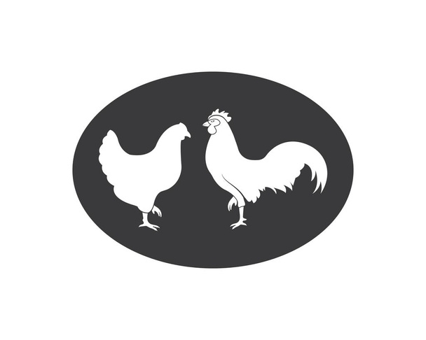 chicken logo icon vector illustration - Vektor, obrázek