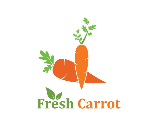 дизайн векторной иллюстрации логотипа моркови
 - Вектор,изображение