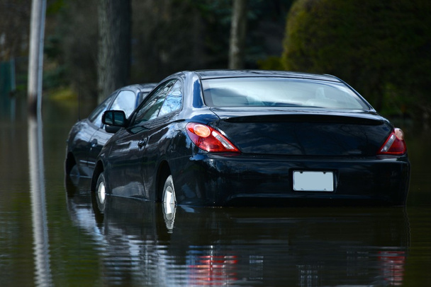 Flooded Cars - Foto, afbeelding