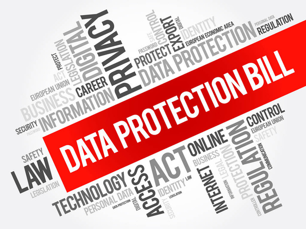 Projet de loi sur la protection des données cloud collage
 - Vecteur, image