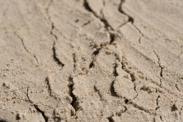 ραγισμένη υφή φόντου άμμου  - Φωτογραφία, εικόνα