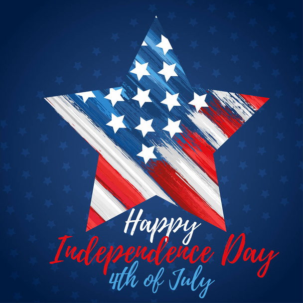 Feliz día de independencia 4 de julio
 - Vector, Imagen