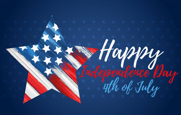 Feliz día de independencia 4 de julio
 - Vector, imagen