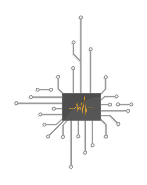 chip de logotipo electrónico
 - Vector, Imagen