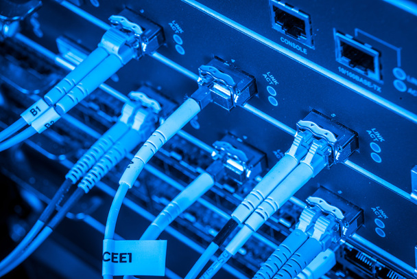 fiber network server - Photo, Image