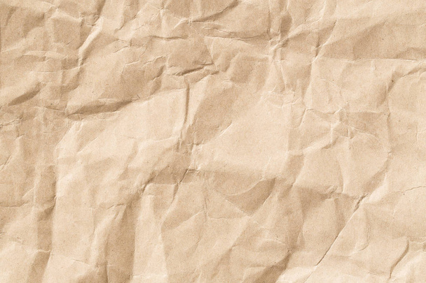 Recycle brown paper crumpled texture, Old paper surface for background - Foto, immagini