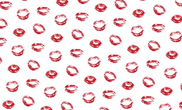Lipstick Print Pattern Kiss Texture Lips Imprint - Zdjęcie, obraz