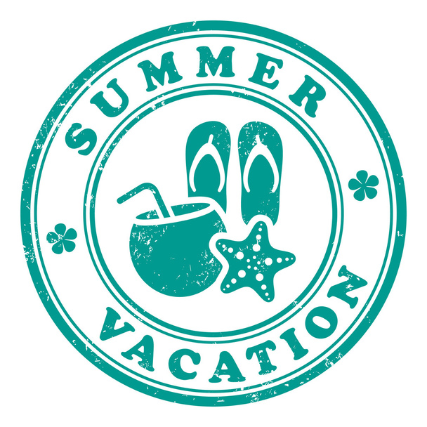 Summer vacation stamp - Вектор, зображення