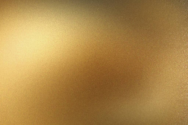 glühendes Gold metallisch dünnes Blatt, abstrakte Textur Hintergrund - Foto, Bild
