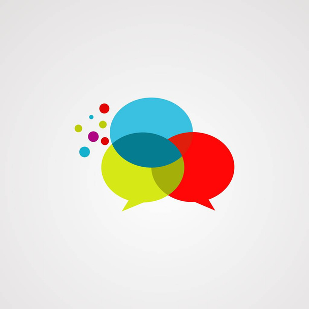 burbuja de chat logo vector, icono, elemento y plantilla
 - Vector, imagen