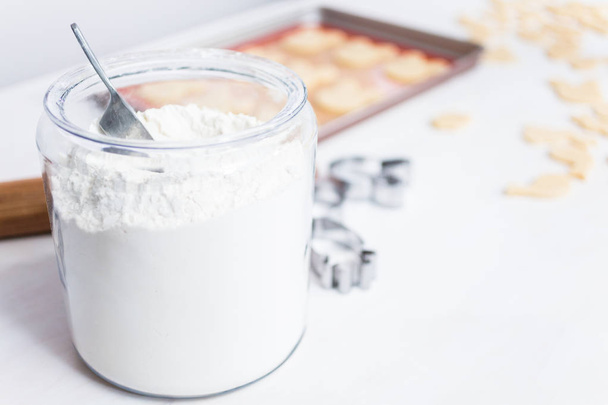 White flour - Foto, afbeelding