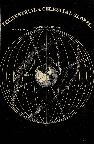 天文学のイラスト。旧像 - 写真・画像