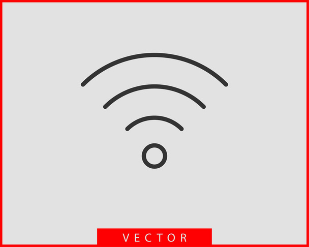 Free wi fi icon. Connection zone wifi vector symbol. Radio waves - Vector, Image