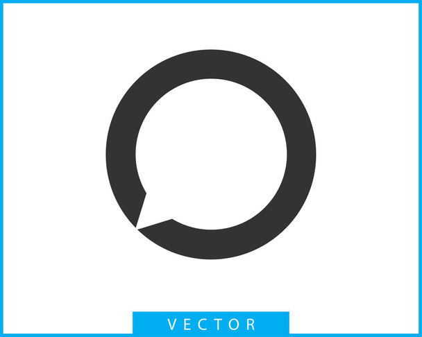 Talk bubble speech icon. Blank empty bubbles vector design eleme - Vector, Image