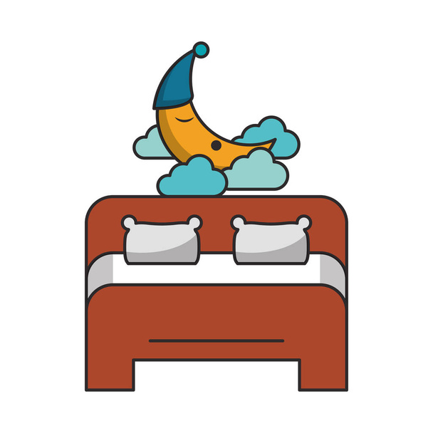 Dibujos animados para dormir y descansar
 - Vector, Imagen