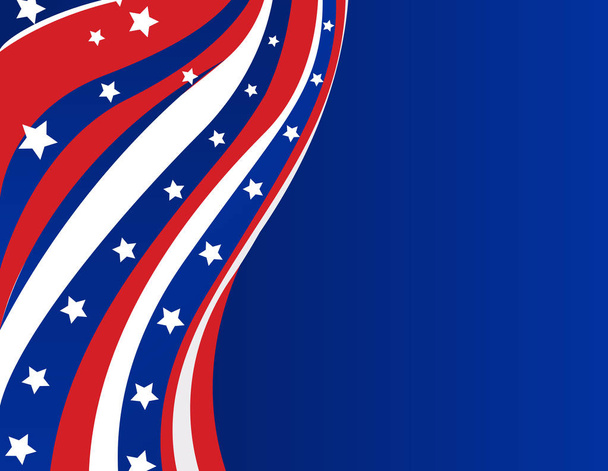 Bandera de Estados Unidos en estilo vector - Vector, imagen