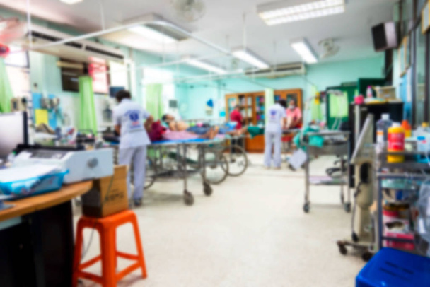 Абстрактное размытие в больнице, доктор и медсестра работают в больнице
. - Фото, изображение