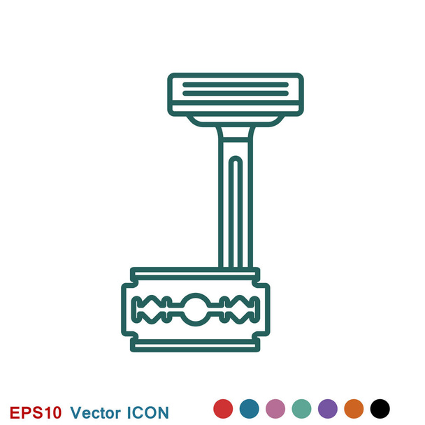 Barber icon vector, for web and mobile, salon hair dryer, hair curler. - Vector, Image